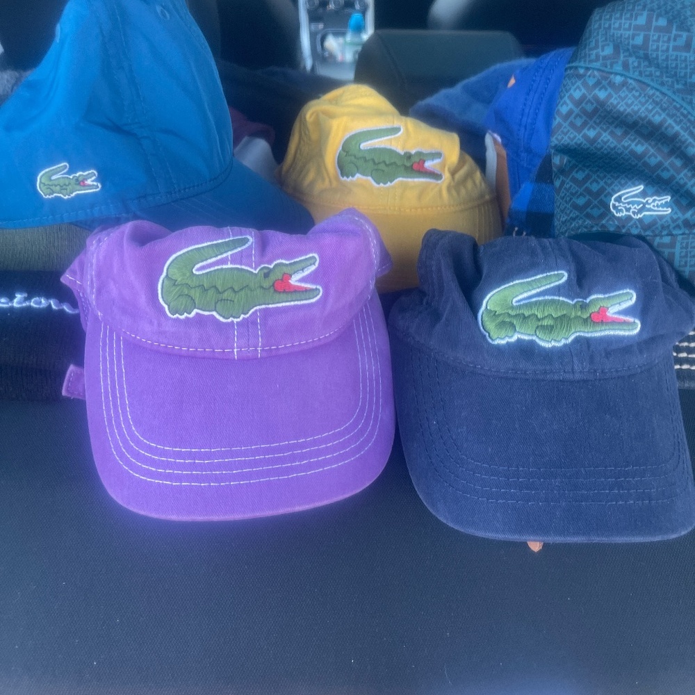 5 Lacoste caps
